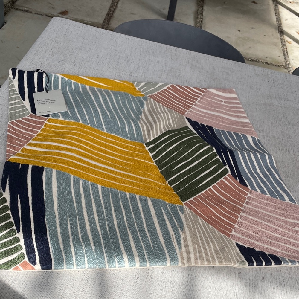 NWT West Elm Multicolor Pillow Covers